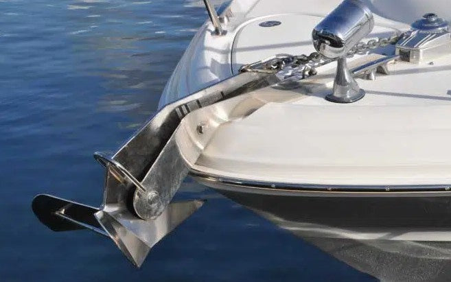 Marine-grade anchoring equipment for yachts and boats, including anchors, chains, and ropes designed for secure mooring and reliable holding power in all marine conditions. Available in Rimal Marine.