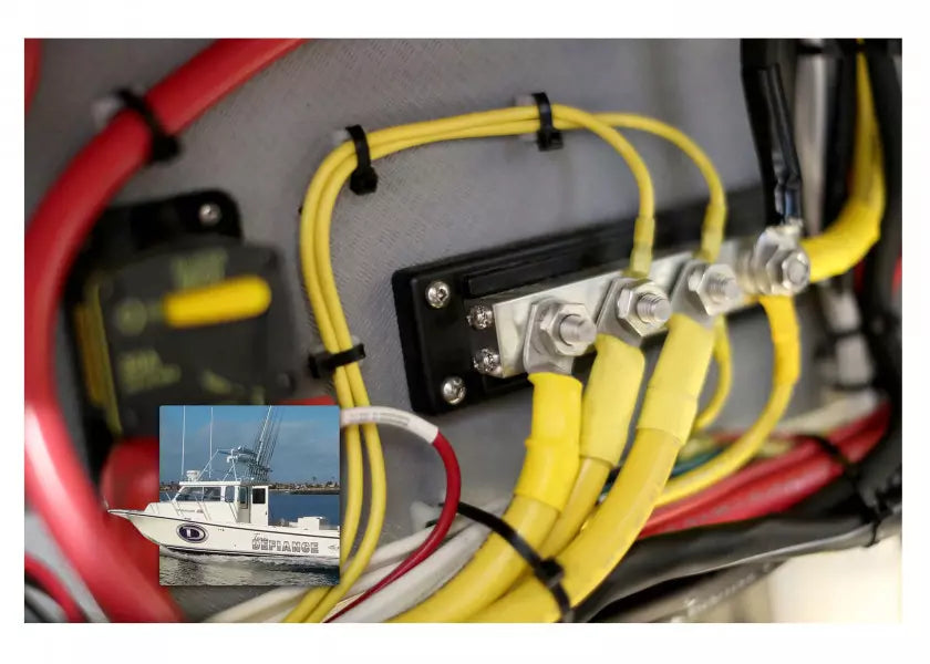 "Marine wiring and cables – marine-grade wires, power cords, battery cables, and connectors for boats"