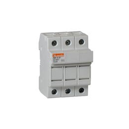 1P, 2P, and 3P 10x38mm fuse holders for industrial, marine, and solar systems. DIN rail mount design with high-temperature resistance, secure contacts, and compact structure. Compatible with cylindrical fuses. Built tough by Rimal Marine.