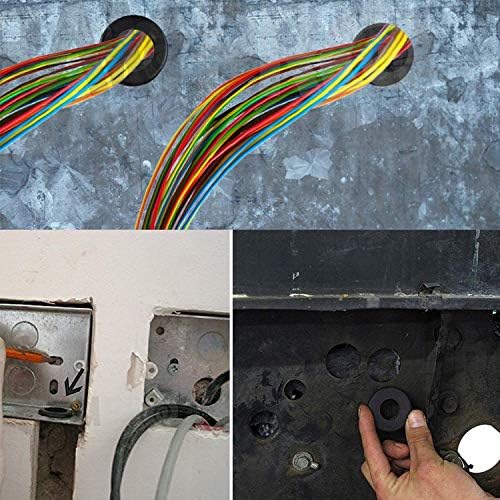 180-piece rubber grommet set with 8 assorted sizes, perfect for sealing and protecting electrical wires and plugs. Ideal for marine, automotive, and industrial use. Includes gasket rings made of flexible, durable rubber. Easy to install. Supplied by Rimal Marine for reliable performance.