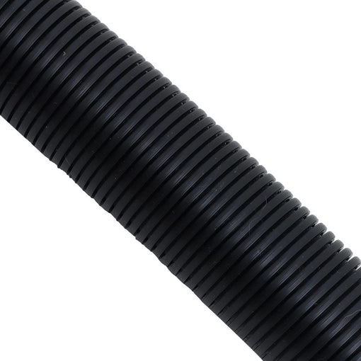 2" rigging flange hose for marine use, sold per foot. Flexible, UV-stabilized hose for routing control cables and wiring through rigging flanges. Designed to withstand saltwater exposure and harsh conditions for engine rigging and cable protection.

