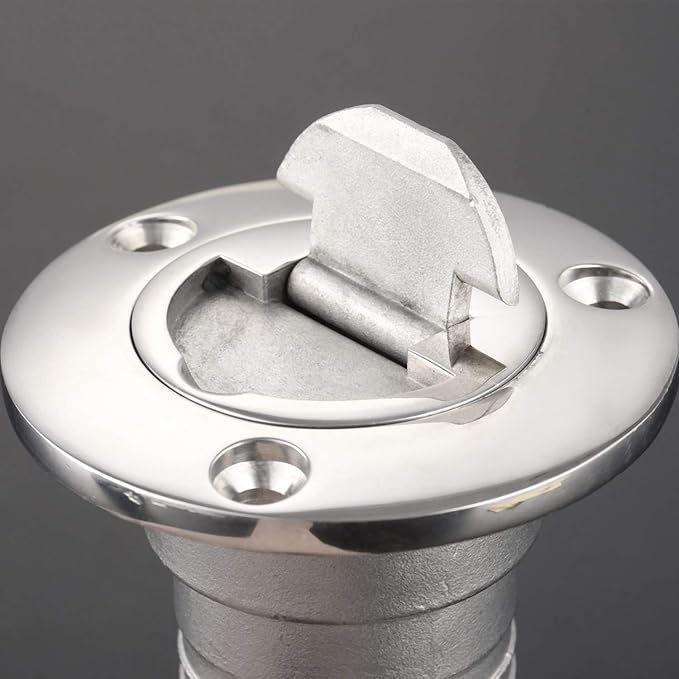 Premium 316 stainless steel marine deck fill fittings for water, fuel, or diesel. Available in 1-1/2" and 2" sizes. Corrosion-resistant, leak-proof design with engraved caps and O-ring seals. Ideal for sailboats, powerboats, and marine fuel or water tank installations.

