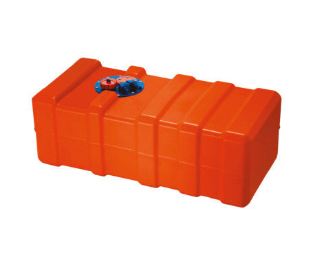 96-litre storage container constructed from high-density polyethylene (HDPE). Dimensions: 1100mm x 400mm x 280mm. Durable, corrosion-resistant, and ideal for marine, outdoor, and industrial use. Designed for secure and versatile storage applications.

