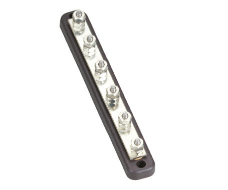 AAA 6 Pin Copper Bus Bar 11582-06 – efficient, corrosion-resistant bus bar for reliable power distribution in marine, vehicle, and industrial systems. Easy installation and compact design. Available at Rimal Marine.

