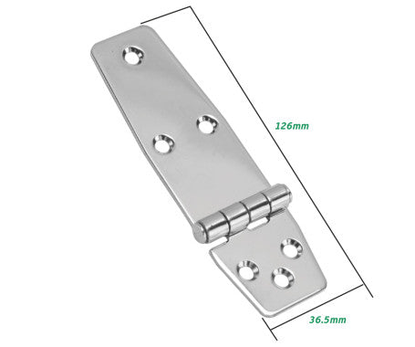 AAA-quality hinge made from AISI 304 stainless steel, designed for smooth and durable movement of doors, cabinets, and panels. Offers corrosion resistance and strength, suitable for indoor and sheltered outdoor applications in residential and commercial settings.