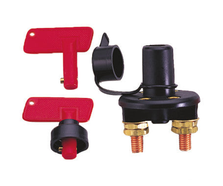 AAA Battery Switch with Removable Key 10097 – heavy-duty marine battery isolator featuring a removable key for enhanced security. Corrosion-resistant and built for reliable power disconnection on boats, yachts, and vehicles. Available in Rimal Marine.