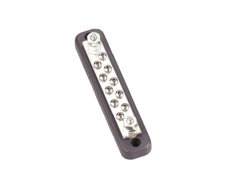 AAA 10 Pin Copper Bus Bar 11582-10 – marine-grade, corrosion-resistant copper terminal strip for secure and efficient power distribution in boats, vehicles, and electrical panels. Heavy-duty build and compact design. Available at Rimal Marine.