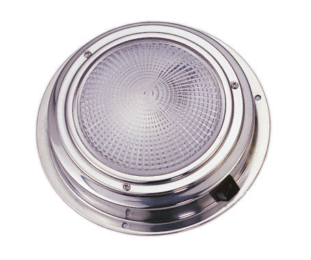 AAA Dome Light S.S. 5" (SM) 00551-SS with surface-mount stainless steel construction offers durable and stylish lighting for marine interiors. Perfect for cabins and enclosed spaces on boats and yachts. Available in Rimal Marine in UAE.