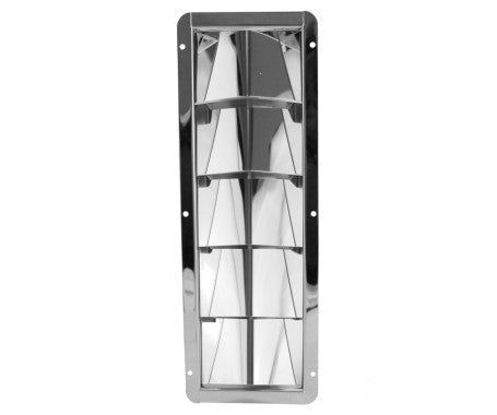 AAA stainless steel louvered ventilator with 3, 4, or 5 louver options – marine-grade ventilation grill for boats and enclosures, offering corrosion resistance and efficient airflow.
