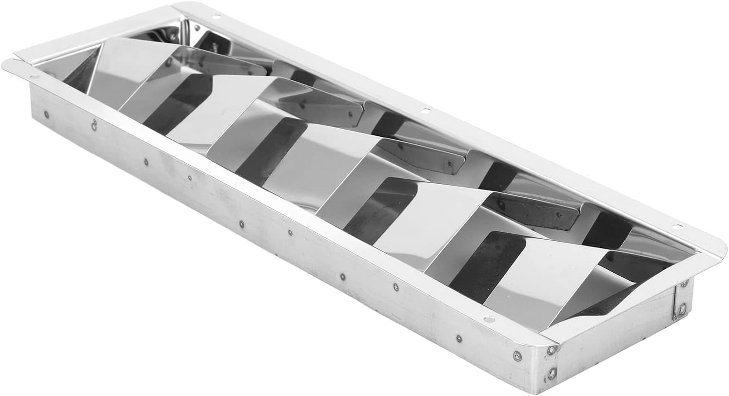 AAA stainless steel louvered ventilator with 3, 4, or 5 louver options – marine-grade ventilation grill for boats and enclosures, offering corrosion resistance and efficient airflow.