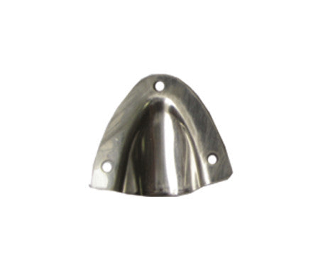 AAA Clam Shell Ventilator in corrosion-resistant stainless steel. Available in 38.1mm, 54mm, and 90mm lengths. Designed for vent and cable protection in marine environments with a sleek, low-profile design to reduce water intrusion on boats and yachts.