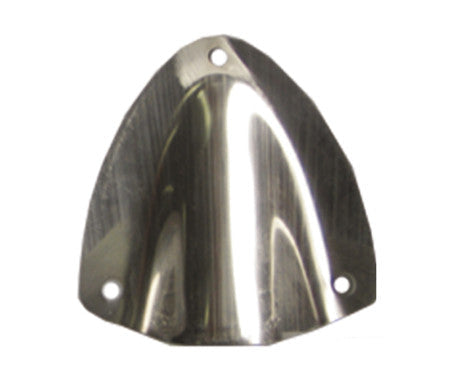 AAA Clam Shell Ventilator in corrosion-resistant stainless steel. Available in 38.1mm, 54mm, and 90mm lengths. Designed for vent and cable protection in marine environments with a sleek, low-profile design to reduce water intrusion on boats and yachts.