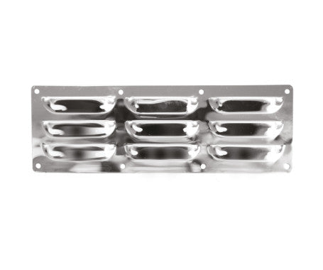AAA marine-grade louvered vent model 13570 made of stainless steel 304 – corrosion-resistant ventilation cover for boats, RVs, and marine enclosures, designed for airflow and protection.