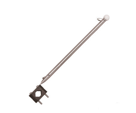 AAA stainless steel flag pole with rail mount – marine-grade construction for secure flag display on boats. Easy-to-install, corrosion-resistant design fits most boat railings for a polished look.