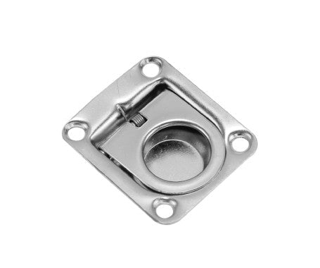 Flush lift ring crafted from AISI 304 stainless steel with a recessed design for a sleek, low-profile grip. Ideal for cabinets, doors, and hatches in indoor and outdoor environments, offering corrosion resistance and long-lasting durability.