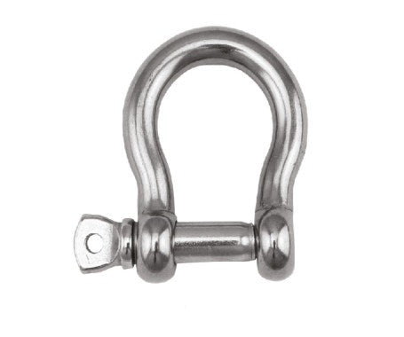 Durable Anchor Shackle (Bow Shackle) crafted from AISI 316 stainless steel with a wide, rounded bow for easy connection and strong load capacity. Perfect for marine, rigging, lifting, and industrial use with excellent corrosion resistance.