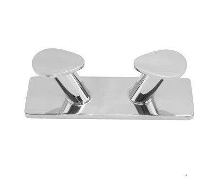 Horn Bollard Cleat crafted from AISI 316 stainless steel, offering high corrosion resistance, durability, and a polished finish. Designed for marine and dockside mooring applications, ensuring secure rope handling in saltwater environments.