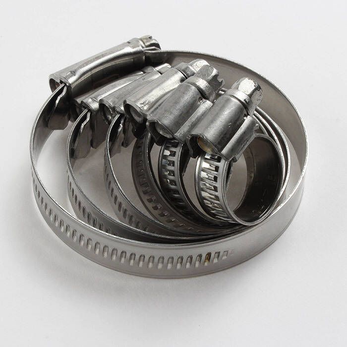 Heavy-duty hose clamp made from AISI 316 stainless steel with a 12 mm wide, 0.6 mm thick band. Corrosion-resistant and ideal for marine, industrial, and automotive use. Available in sizes from 10 mm to 120 mm for leak-proof hose connections in harsh environments.