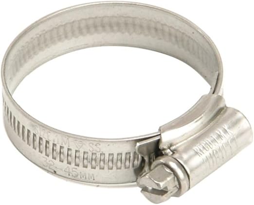 Heavy-duty hose clamp made from AISI 316 stainless steel with a 12 mm wide, 0.6 mm thick band. Corrosion-resistant and ideal for marine, industrial, and automotive use. Available in sizes from 10 mm to 120 mm for leak-proof hose connections in harsh environments.