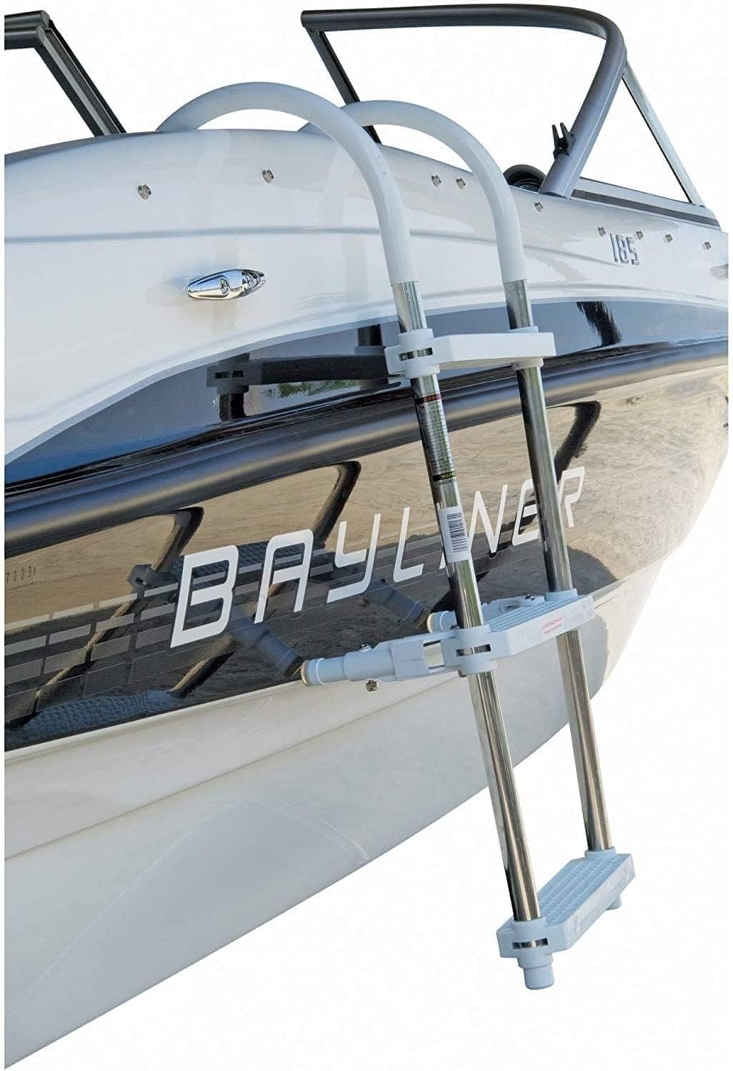 3-step aluminum marine ladder – lightweight, corrosion-resistant ladder for boats and docks. Features anti-slip steps and strong construction for safe and easy boarding from the water.

