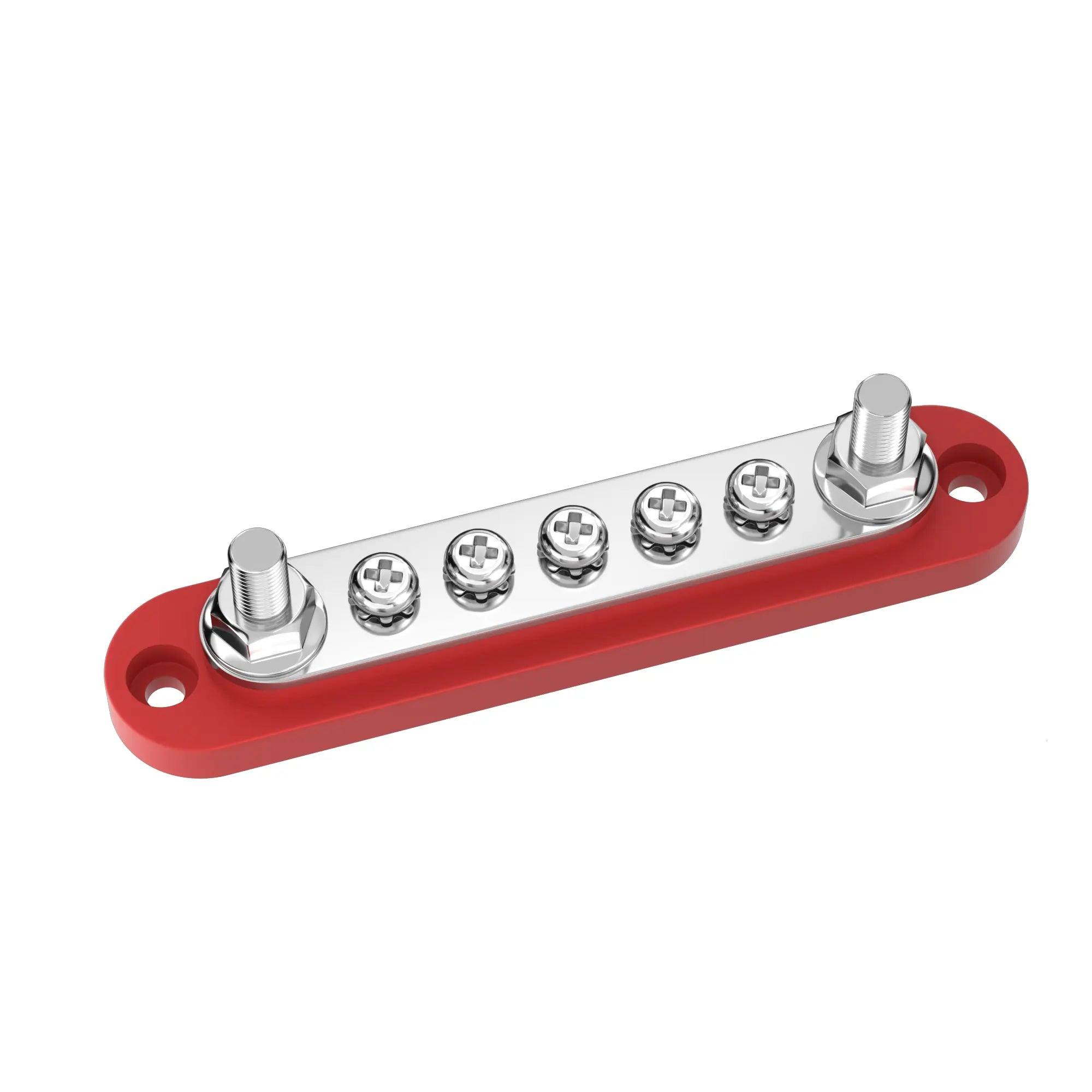 ZeeVolt ZV17035 – 5 Gang Common 150A Mini BusBar with 2 x M6 Studs, 5 x M4 Screws & Cover