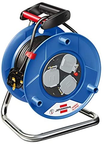 Brennenstuhl 25-meter cable reel with 13A plug and robust plastic casing. Suitable for marine, industrial, and home environments requiring safe and efficient cable extension. Reliable and portable power solution. Available in Rimal Marine.

