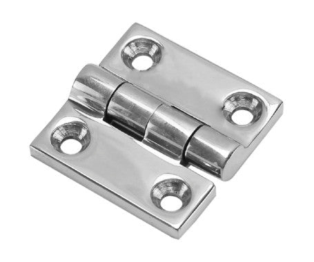 AISI 316 stainless steel butt hinge designed for high corrosion resistance and long-term durability. Ideal for doors, cabinets, and enclosures in marine, outdoor, and industrial settings. Provides smooth operation and a clean, professional appearance.