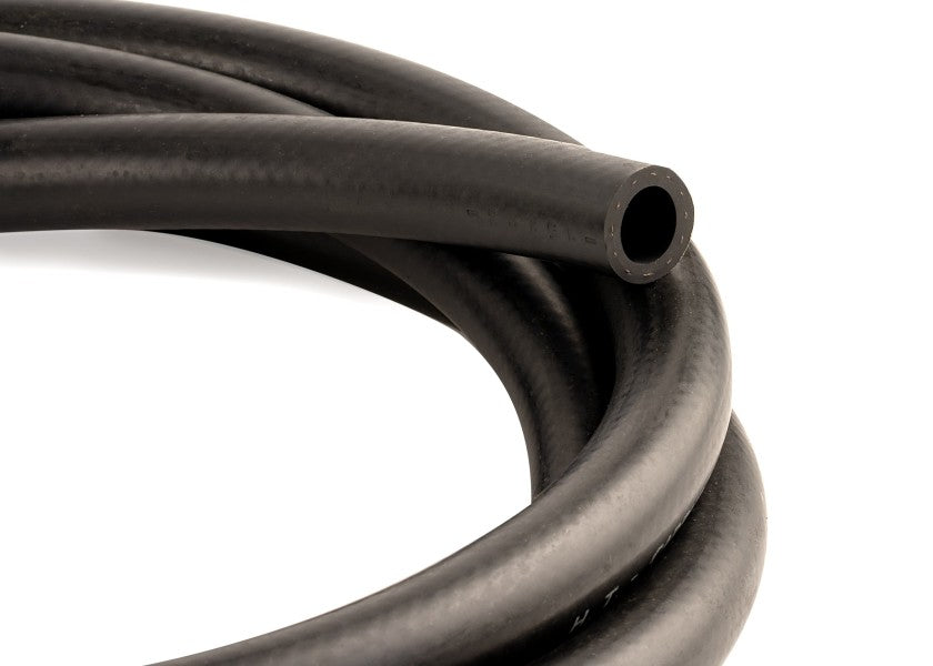 CANSB Fuel Hose made from reinforced PVC, measuring 8mm inner and 13mm outer diameter, supplied in a 25-meter roll. Designed for marine and small engine use, this durable and flexible hose handles gasoline, diesel, and other fuel types with resistance to wear and corrosion.