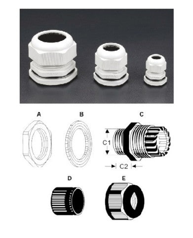 Cable Gland PG7–PG48 with IP68 rating offers high-level water and dust protection for electrical cables. Perfect for marine vessels, industrial enclosures, and outdoor equipment. Provides secure cable entry and long-lasting performance. Available in Rimal Marine.

