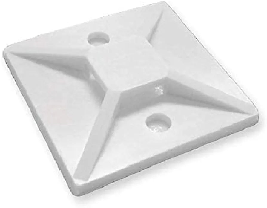 CABLE TIE STICKING MOUNTING BASE Self Adhesive Cable Wire Zip Tie Mounts Mounting Base Wall Clamps