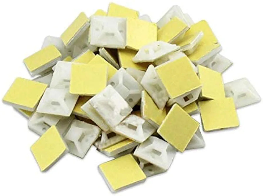 Cable Tie Sticking Mounting Base (100PCS) – adhesive mounting bases designed to securely hold cable ties for efficient wire management. Suitable for marine, automotive, and industrial use with strong adhesion and durability in tough conditions. Available at Rimal Marine.