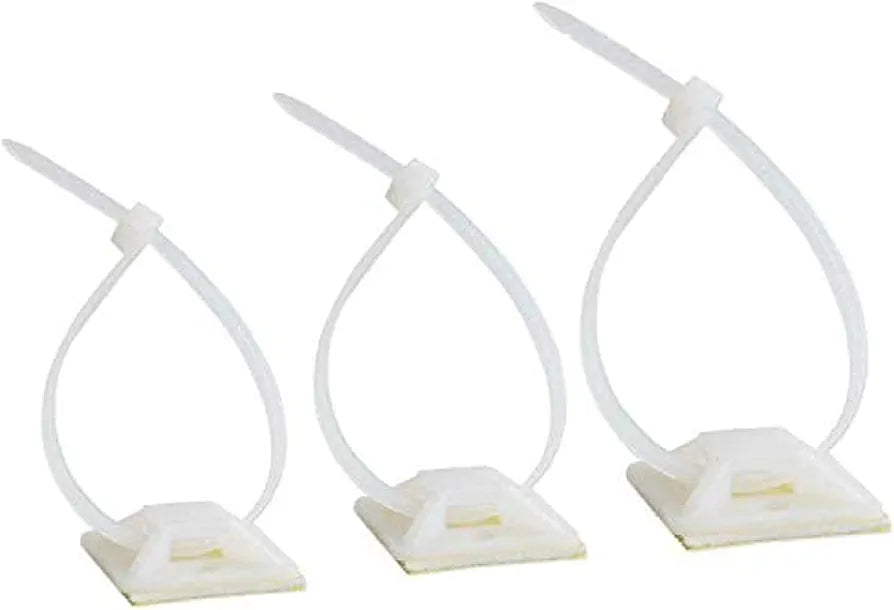 Cable Tie Sticking Mounting Base (100PCS) – adhesive mounting bases designed to securely hold cable ties for efficient wire management. Suitable for marine, automotive, and industrial use with strong adhesion and durability in tough conditions. Available at Rimal Marine.

