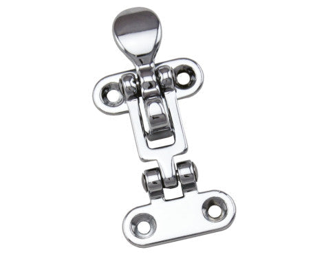 Chrome Anti Rattle Door Keeper by AAA, designed to stabilize doors and prevent rattling noise. Made with polished chrome finish for durability and corrosion resistance, perfect for use in homes, offices, and boats.


