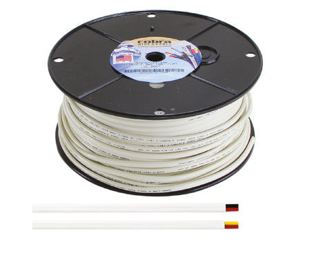 Cobra flat 1.5mm² x 2 core marine cable with durable insulation, corrosion resistance, and compliance with UL and ABYC standards. Ideal for boat and marine electrical systems. Flexible, long-lasting, and built for harsh marine conditions.