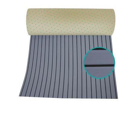 EVA Foam Decking Sheet with 3M™ adhesive – durable, waterproof, non-slip decking material for boats and outdoor use. Provides cushioning, UV resistance, and easy peel-and-stick installation for enhanced safety and comfort on marine decks and walkways.