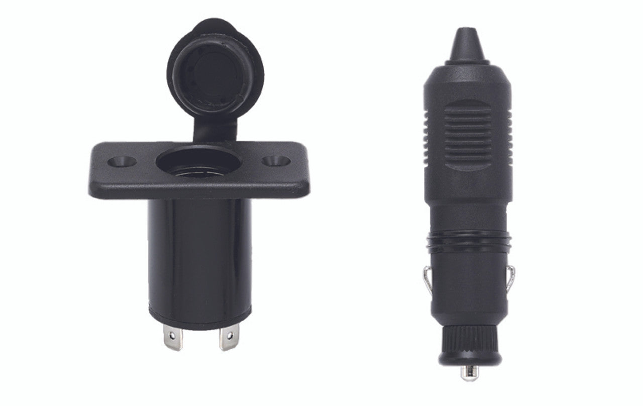 Fixed-Type 12V Socket with Cap 5046 – rugged 12V socket with waterproof cap for secure connections in marine, automotive, and outdoor environments. Designed to resist water and dust ingress, ensuring durable and reliable performance. Available at Rimal Marine.