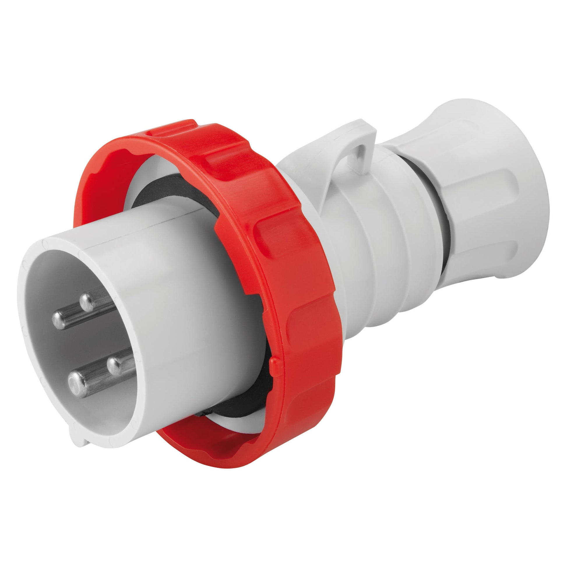 GEWISS 32A 3P+E plug model GW60041H with IP67 waterproof rating, Quick Fix installation, designed for marine and industrial power applications. Ensures secure, durable connections resistant to dust and water. Available in Rimal Marine.