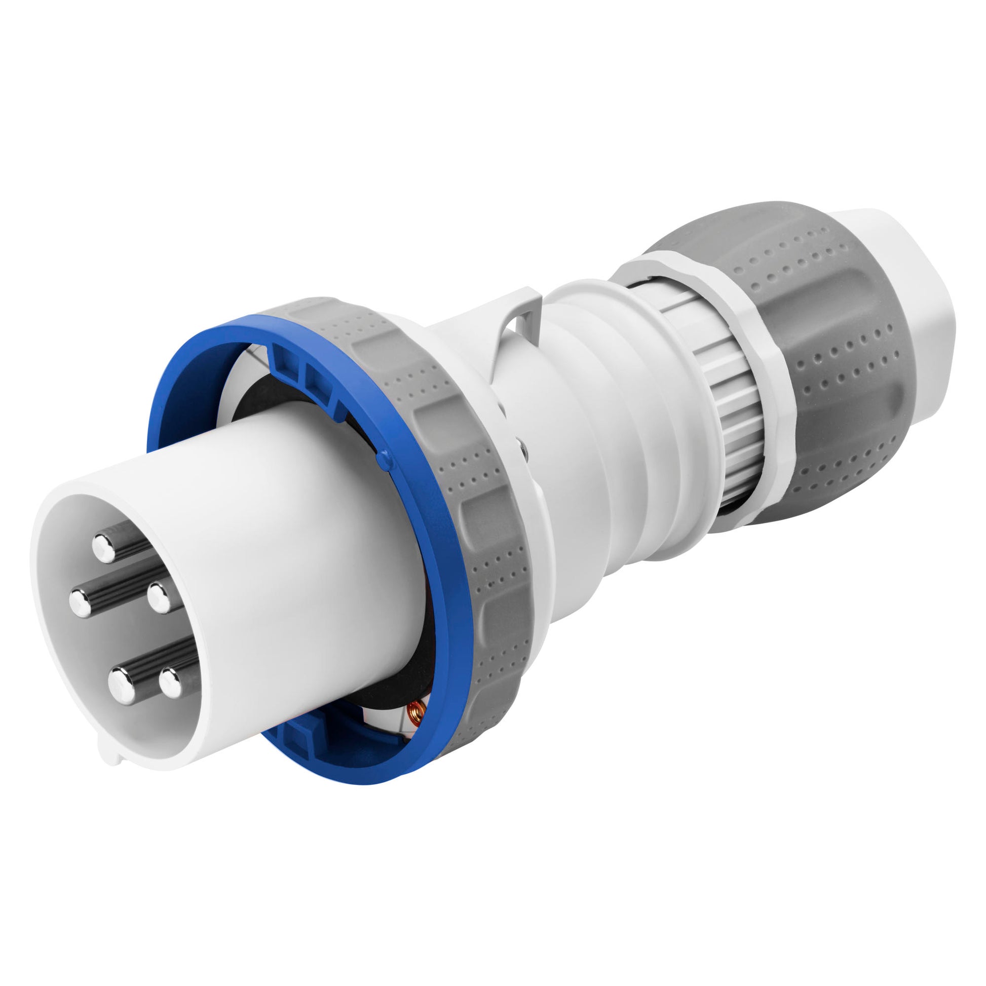 GEWISS Plug 63A 2P+E 220V IP67 GW61048H Quick Fix – robust waterproof electrical plug designed for heavy-duty marine and industrial use. Features quick-fix installation, IP67 water resistance, and durable construction for reliable performance. Available in Rimal Marine.