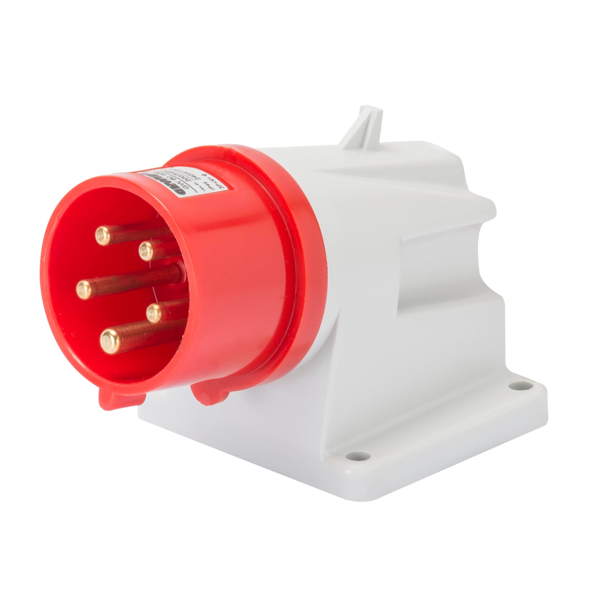 Image of GEWISS 90 Degree Inlet 16A 3P+N+E 400V IP44 GW60409 – suitable for industrial and marine power supply with durable construction and IP44 protection. Trusted quality available at Rimal Marine.