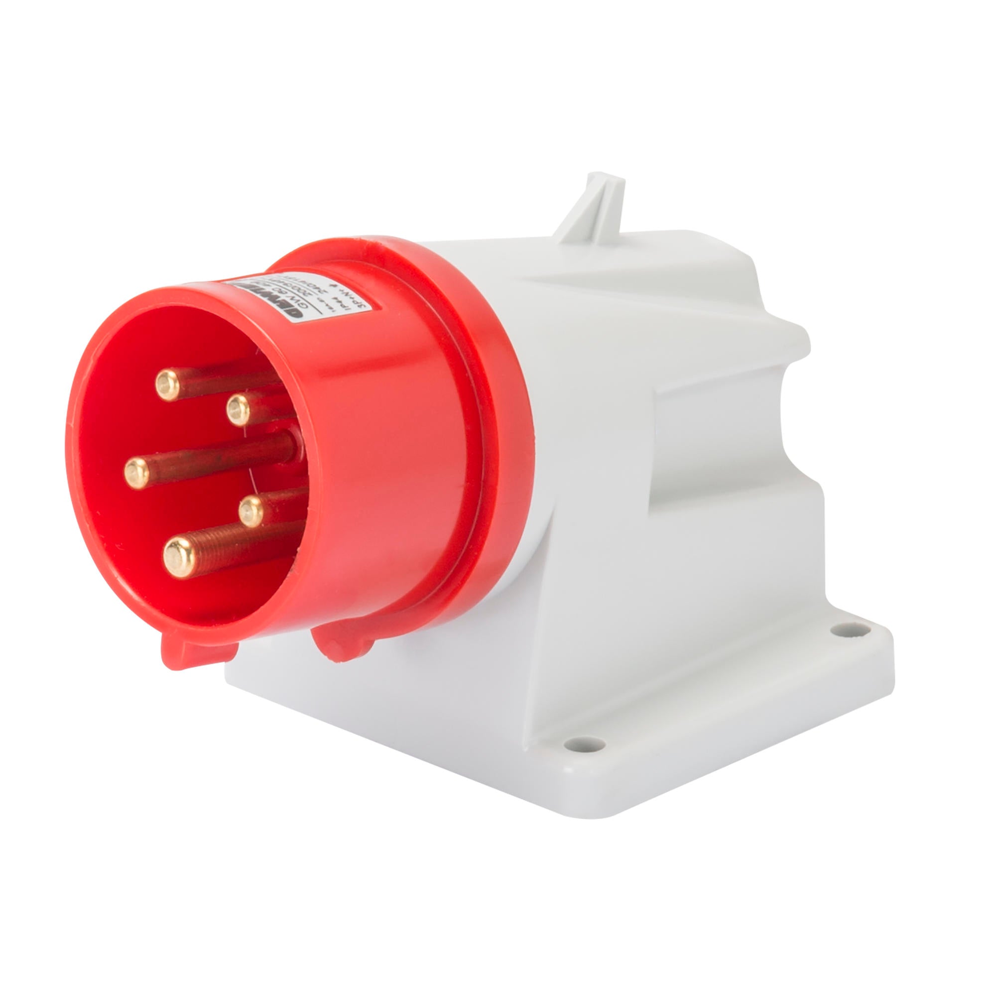 Image of GEWISS 90 Degree Inlet 16A 3P+N+E 400V IP44 GW60409 – suitable for industrial and marine power supply with durable construction and IP44 protection. Trusted quality available at Rimal Marine.