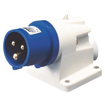 GEWISS 90-degree inlet GW60415 – 32A 2P+E 230V industrial inlet with IP44 rating for dust and splash protection. Suitable for marine and industrial applications requiring reliable and space-saving power connection. Available at Rimal Marine.
