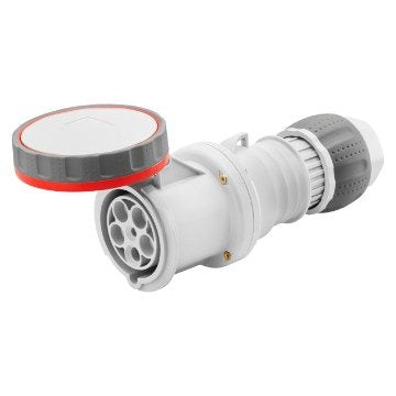 High-quality GEWISS CONNECTOR 63A 3P+N+E 380V IP67 GW63053H with Quick Fix – weatherproof and durable industrial plug for marine and industrial applications. IP67 protection. Available at Rimal Marine, Sharjah, UAE.