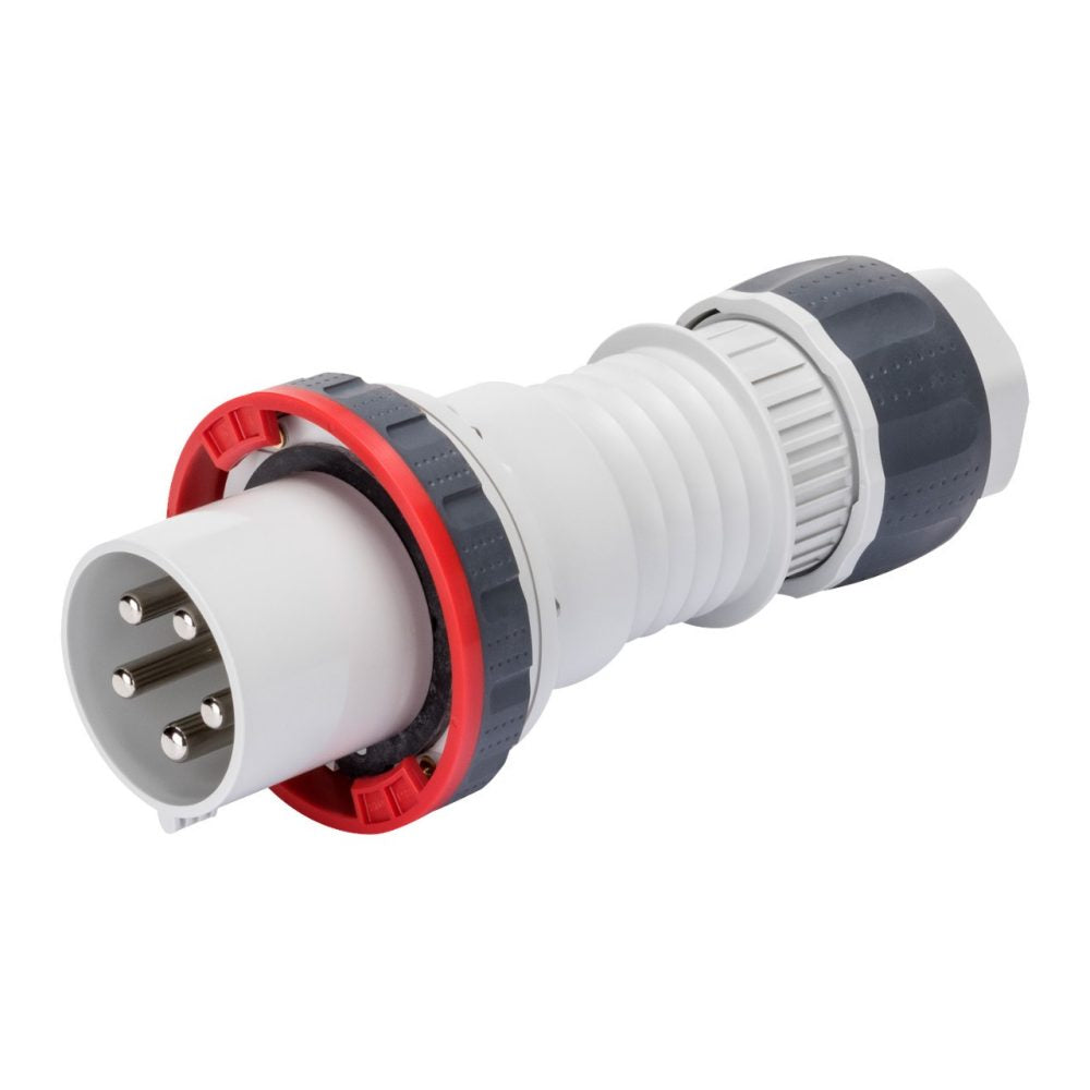 GEWISS GW60060H 125A 3P+E industrial plug with IP67 waterproof protection and Quick Fix design for fast installation. Rated for 380V high-current use in marine, industrial, and generator applications. Heavy-duty housing ensures reliability, safety, and performance in harsh conditions. Built tough by Rimal Marine.