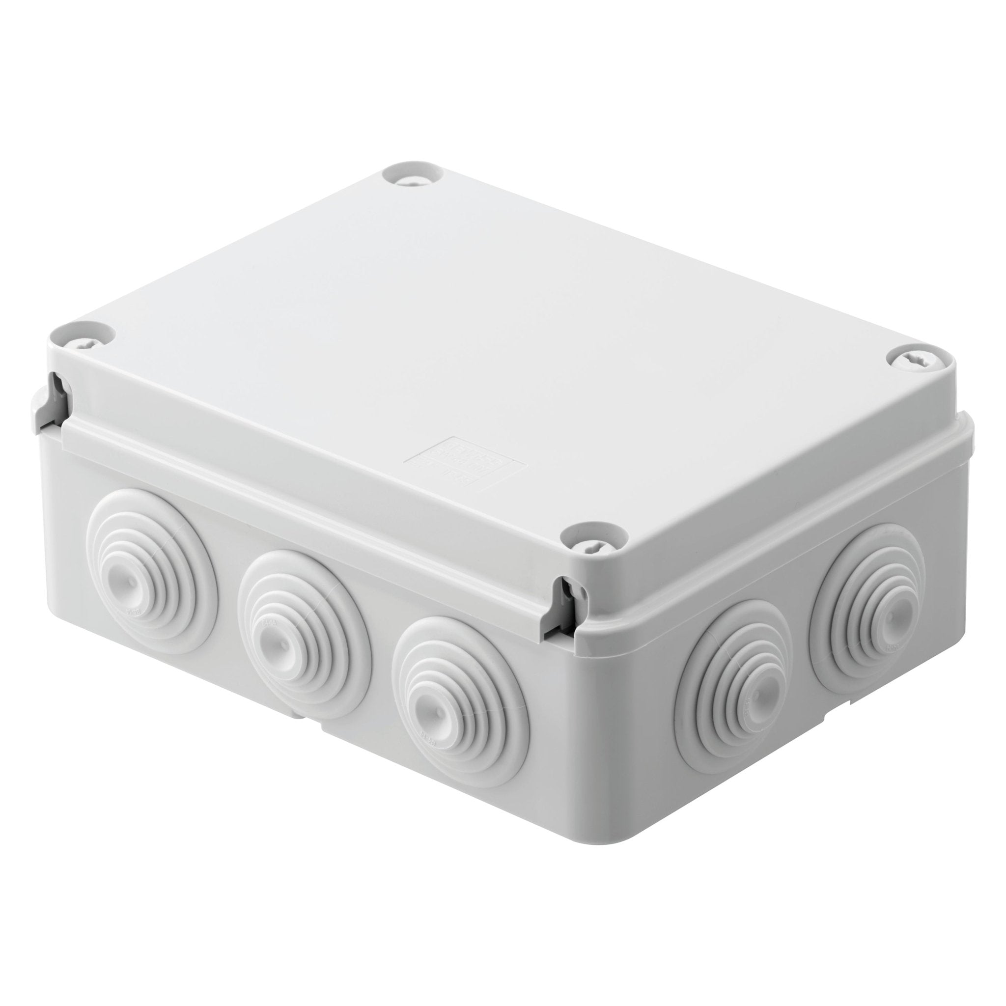 GEWISS JUNCTION BOX - IP55 - DIMENSIONS 190X140X70 - WITH CABLE GLANDS GW44007 - RIMAL MARINE
