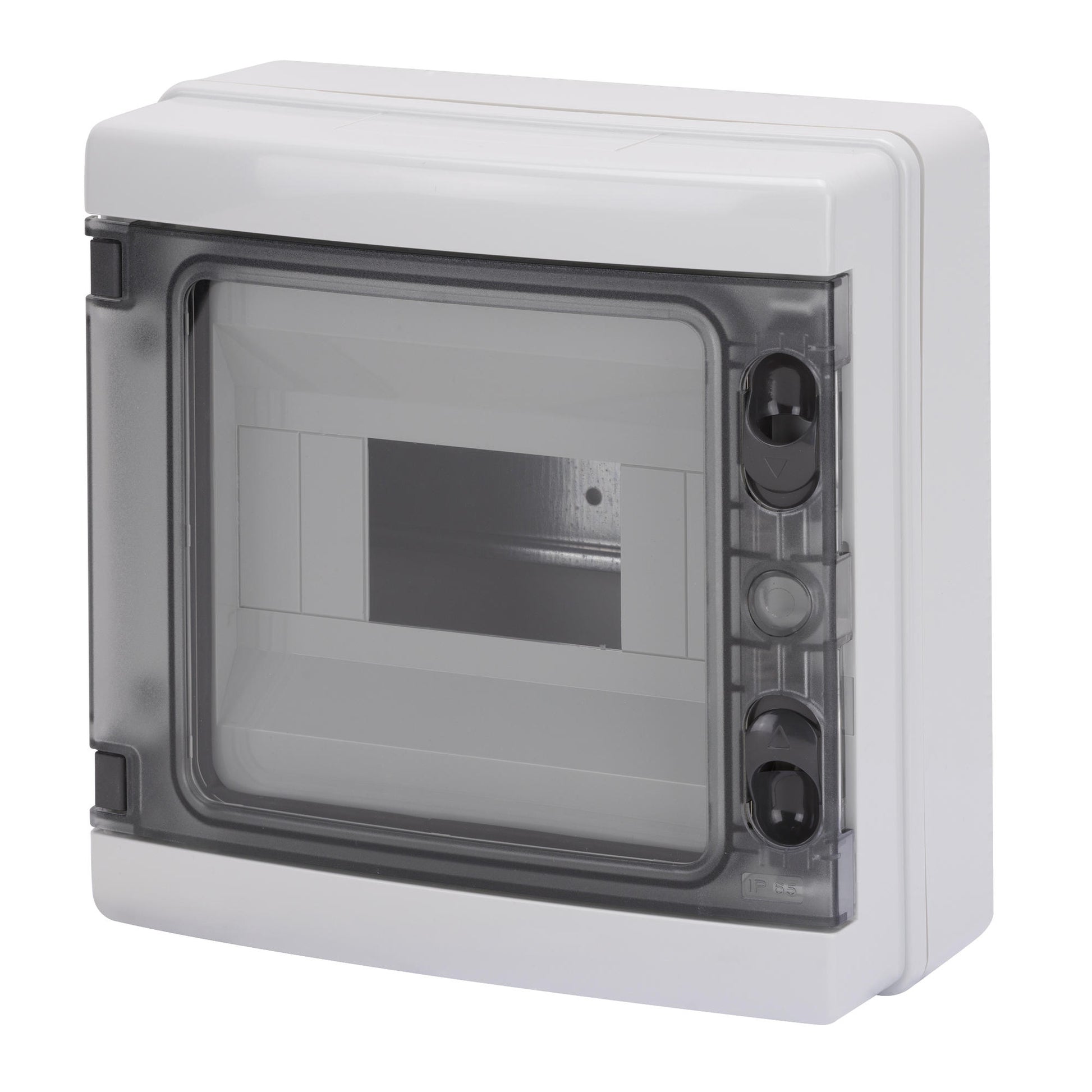 GEWISS WEATHERPROOF DB ENCLOSURE SURFACE IP65 GW40102 – 1 Row x 8 Module (215x210x100 mm) distribution board with IP65 protection. Suitable for outdoor, marine, and industrial use. Robust, weatherproof, and easy to mount. Available at Rimal Marine.