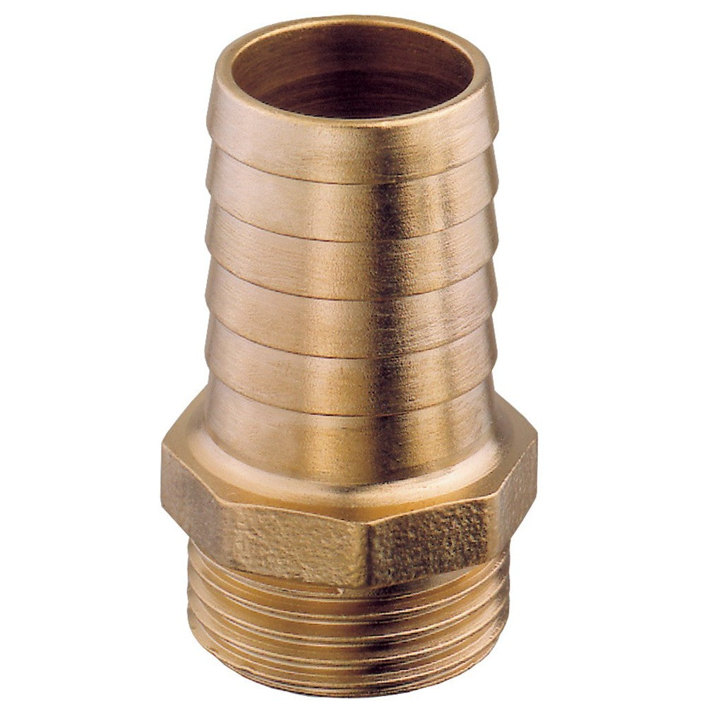 GUIDI male hose connector made from corrosion-resistant brass with male threads for secure pipe-to-hose connections. Designed for marine use in saltwater, fuel, or bilge systems. Provides leak-free, long-lasting performance aboard boats, yachts, and other marine vessels.

