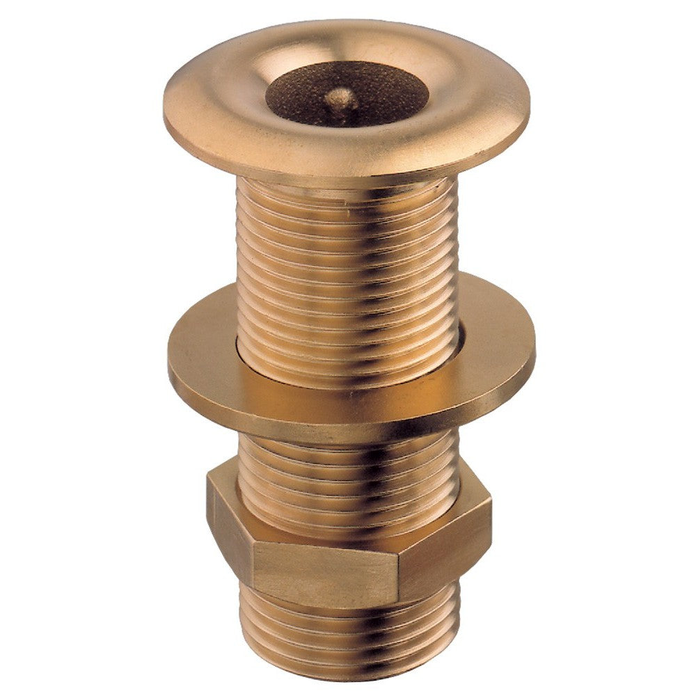 Guidi brass thru-hull connections featuring full threading for secure installation. Made of premium marine-grade brass, offering excellent corrosion resistance and durability. Designed for boat hulls to allow water flow in and out safely. Suitable for fresh and saltwater use.

