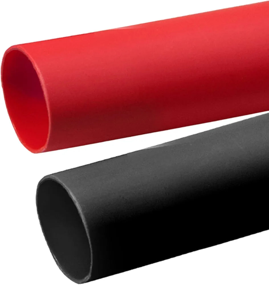 Red and black heat shrink tubing kit – 4ft combo set. Flexible, flame-retardant tubing for wire protection and insulation. Perfect for marine, automotive, and electrical applications. Protects against wear, corrosion, and water ingress. Easy to apply. Supplied by Rimal Marine.

