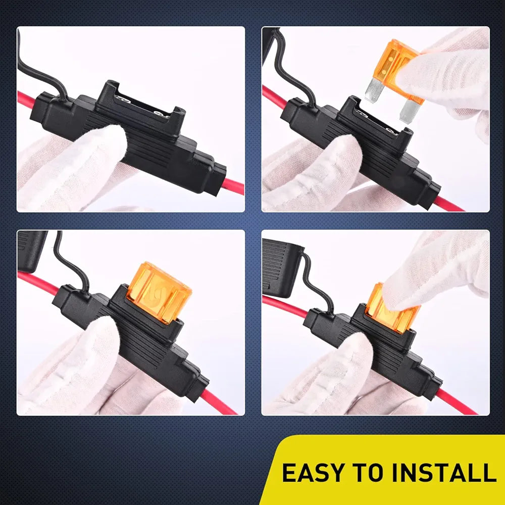 12V/24V heavy-duty MAXI inline fuse holder with waterproof cover for high-current protection in automotive, marine, RV, and off-road systems. Built for rugged environments with durable materials and secure connections. Quality product by Rimal Marine.

