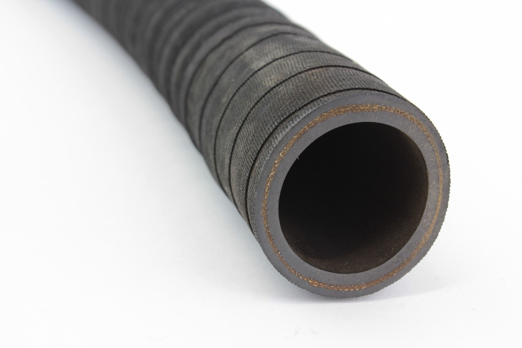 High-temperature EPDM rubber hose with smooth bore and corrugated cover, reinforced for kink resistance and pressure support. Suitable for vehicle radiators and coolant systems, resistant to heat and chemicals. Available in sizes 3/4" to 3", with working pressure up to 10 Bar.